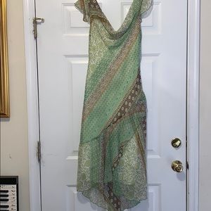 Green Print Dress Item #1588